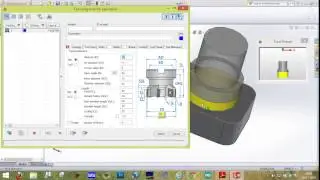 SOLIDCAM stock modeldesign, profile,pocket and face operation
