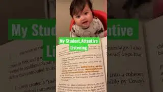 The 7 months old little girl,listening to her mom #learning  #listen #bookstagram