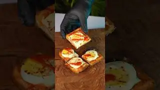 Cheese Egg Toast Asmr #shorts