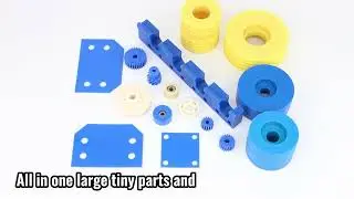 Professional engineering plastic CNC parts display