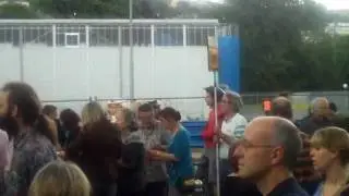 Die Montagsdemo besucht die Blockierer am GWM