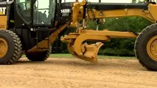 Cat Grade Control for Motor Graders: Crowned Roadway