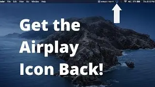 Верните значок AirPlay на панель меню MacBook в macOS Catalina &mdash; быстрое решение!