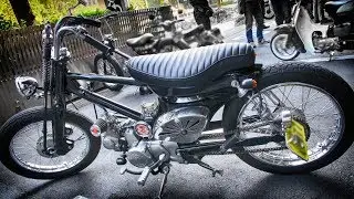 HONDA Super Cub Black Custom Bike #CafeCubMeeting