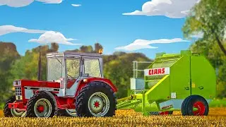 Old School Farming : Harvesting & Baling