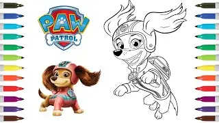 Paw Patrol Coloring Book Page | Liberty | Liberty Coloring Page | Paw Patrol The Movie