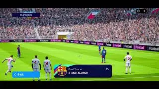 Long range free kick goal