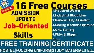 Free Training Admission Update || Welder, Electrician, TAILORING, Nursing Etc..