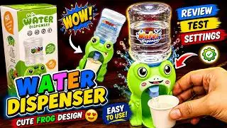Cartoon Water Dispenser Review | Cute Animal Water Machine | Drinking Machine | Frog Water Machine