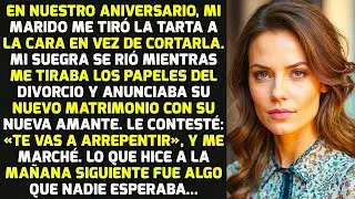 En Nuestro Tercer Aniversario, En Lugar De Cortar La Tarta, Mi Marido Me La Tiró A La Cara Y...