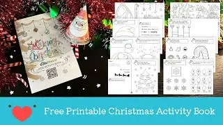 📥 Free Printable Christmas Activity Book 🎄🎅🏼 Kids Holiday Crafts & Worksheets 🎁 Biphy&rsquo;s Craft Box