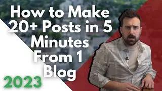 How to Create Consistent Content From 1 Blog (In 5 Minutes)