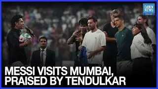 Messi Tours Mumbai, Meets Sachin Tendulkar Amid Chaotic India Visit | Dawn News English
