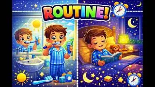 Daily Routine Song | Learn Daily Routines for Kids 🎶