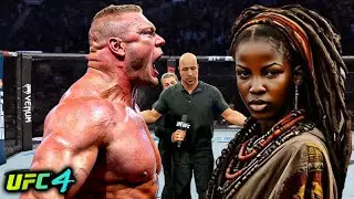 Brock Lesnar vs. African Girl (EA sports UFC 4)