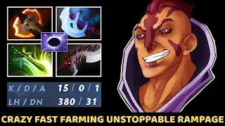ANTI MAGE Crazy Fast Farming Unstoppable Rampage 7 39 Dota 2