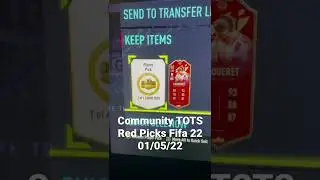 Community TOTS Red Picks Fifa 22 01/05/22 #fifa #fifaultimateteam #futchampsrewards #tots #redpicks