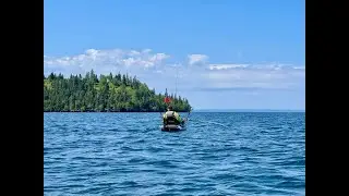 Isle Royale Kayak Fishing!  Trying for BIG Lakers.