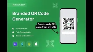 FlutterFlow QR Code Generator Widget ⭐ Branded QR 💫 Center Logo ✨ #flutterflow #qrcode #generator
