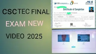 CSC TEC EXAM 2025 new video 