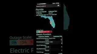 FL Lineworkers bring outage numbers to 205,537 beyond impressive, hallelujah thank you all helping!