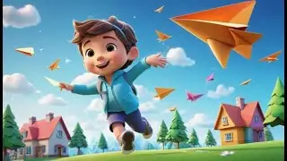 Five Little Paper Planes Flying One by One | Kids Songs & Nursery Rhymes
