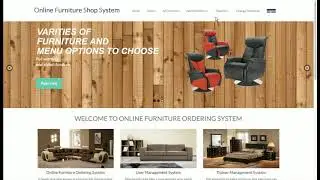 Online Furniture Shop | PHP and MySQL Project Source Code | PHP MySQL CRUD Project