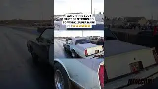 Watch how hard this 500 shot of nitrous hits on this Monte Carlo SS&hellip;.