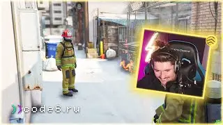 Мой первый вызов за пожарного на РП-сервере! | code6 GTA 5