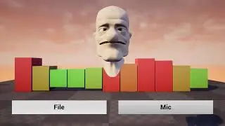 Audio Analyzer plugin for UE4 [Basic Talking Head]