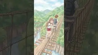☆中学1年生☆　日向小春（ひなたこはる）のつり橋が怖い