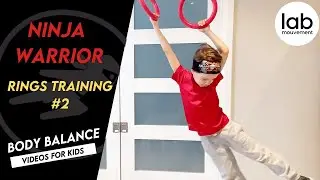 Ninja warrior obstacle course for kids (lateral body balance) kids workout / home gym / ninja kids