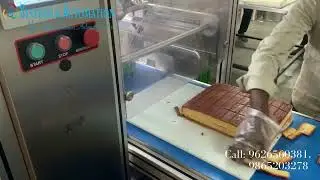 Cuts Full Tray in 15 Seconds &ndash; Conveyor Cake & Sweet Cutting Machine. @systemsautomation6210