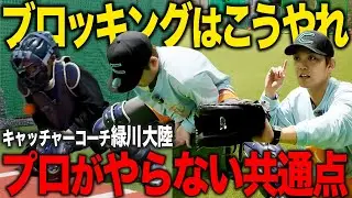 【ブロッキングの極意】MLBの95%が採用する“最強の構え”とは！？ハーフバウンドより危ないのは“ミットに当てる”こと！