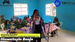 BECOMING A GLOBAL CHANGE AGENT AS A TEEN - MS OLUWATOYIN BANJO