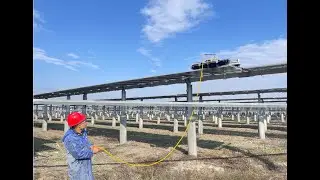 🌹【20MW SolarFarm】#solarcleanrobot #photovoltaic #groundmountsolar #solarpark #agrivoltaics #pvclean