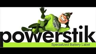 Powerstik | Battery  Sticker | Battery Labels | www.powerstik.net