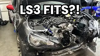 MAKING ROOM FOR THE LS3! - LS SWAP BRZ EPISODE 7!