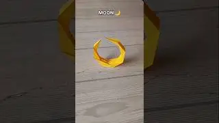 DIY PAPER MOON ORIGAMI TUTORIAL| FOR BEGINNERS| HOW TO MAKE MOON PAPERCRAFT| FOLDING| ARTWORK