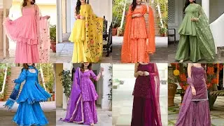 Sharara Suit Design 2025/🎀Sharara Collection/Sharara Dress Design/Gharara Suit Design/Gharara Dress