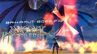 Avabel Online - Bahamut boss fight for Summoner ADV Class.