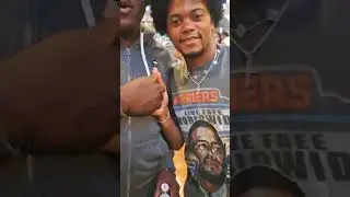 Jamaican football star Leon Bailey chillin' with Reggae Boyz supporters, including Carlton!