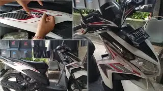 Cara pasang striping Vario Techno
