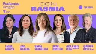Con Rasmia. Acto en Zaragoza con Irene Montero, Ione Belarra, María Goikoetxea, Laura Arroyo...