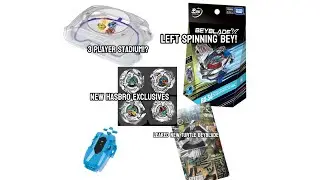 First Left spin Bey Cobalt Dragoon! 3 Player Stadium!? New hasbro exclusives & More News🗞️