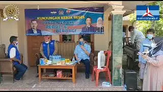 ANGGOTA FPD DPR RI HERMAN KHAERON BAGIKAN SEMBAKO DAN BANTUAN UMKM