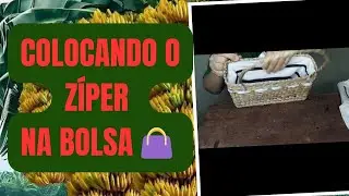 COMO COLOCAR, ZÍPER EM BOLSA DE PALHA NATURAL,,,#tutorial#diy #artesanato 