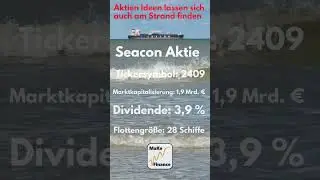 Aktien Idee Strand #aktien #aktienkaufen #finance #depot #schifffahrt  #einkommen #dividende #strand