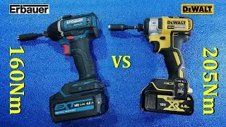 Zakrętarka udarowa DEWALT 205Nm vs ERBAUER 160Nm, porównanie i jak to działa