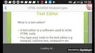 HTML Lesson on Text Editors